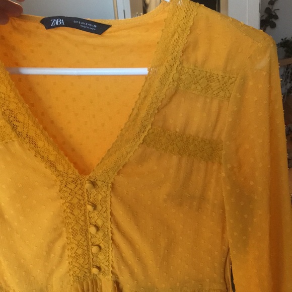 ZARA Yellow dress - Picture 4 of 5